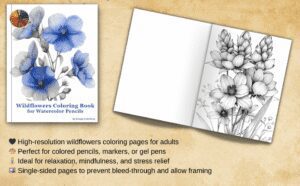 35+ Printable Wildflowers Coloring Pages - Image 2