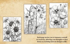 35+ Printable Wildflowers Coloring Pages - Image 3