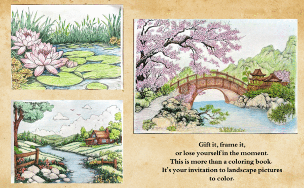 Printable Landscapes Coloring Pages