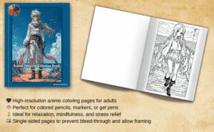 35 Printable Anime Coloring Pages - Image 2