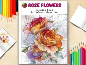 Printable Rose Flowers Coloring Pages