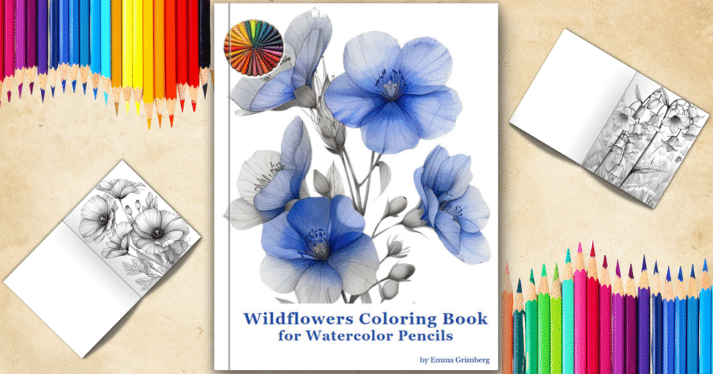 Printable Wildflowers Coloring Pages