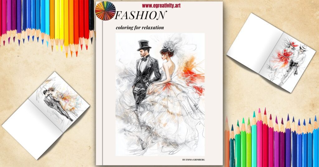 Fashion Coloring Pages for Relaxation