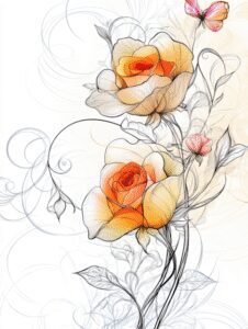 floral coloring pages for adults