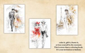 printable fashion coloring for adults