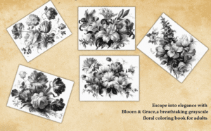printable floral coloring pages 2