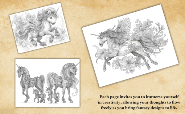 printable Unicorn Coloring Pages