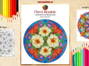 printable Floral Mandala