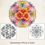 Floral Mandala Coloring Pages