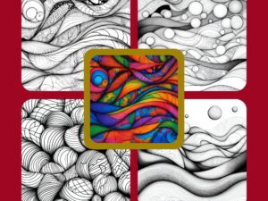 Printable pattern coloring pages for adults' stress relief. Extended edition