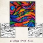 Printable pattern coloring pages for adults' stress relief. Extended edition