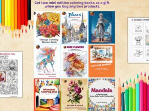 Buy 2, Get 2 Free Mini Edition Coloring Pages!