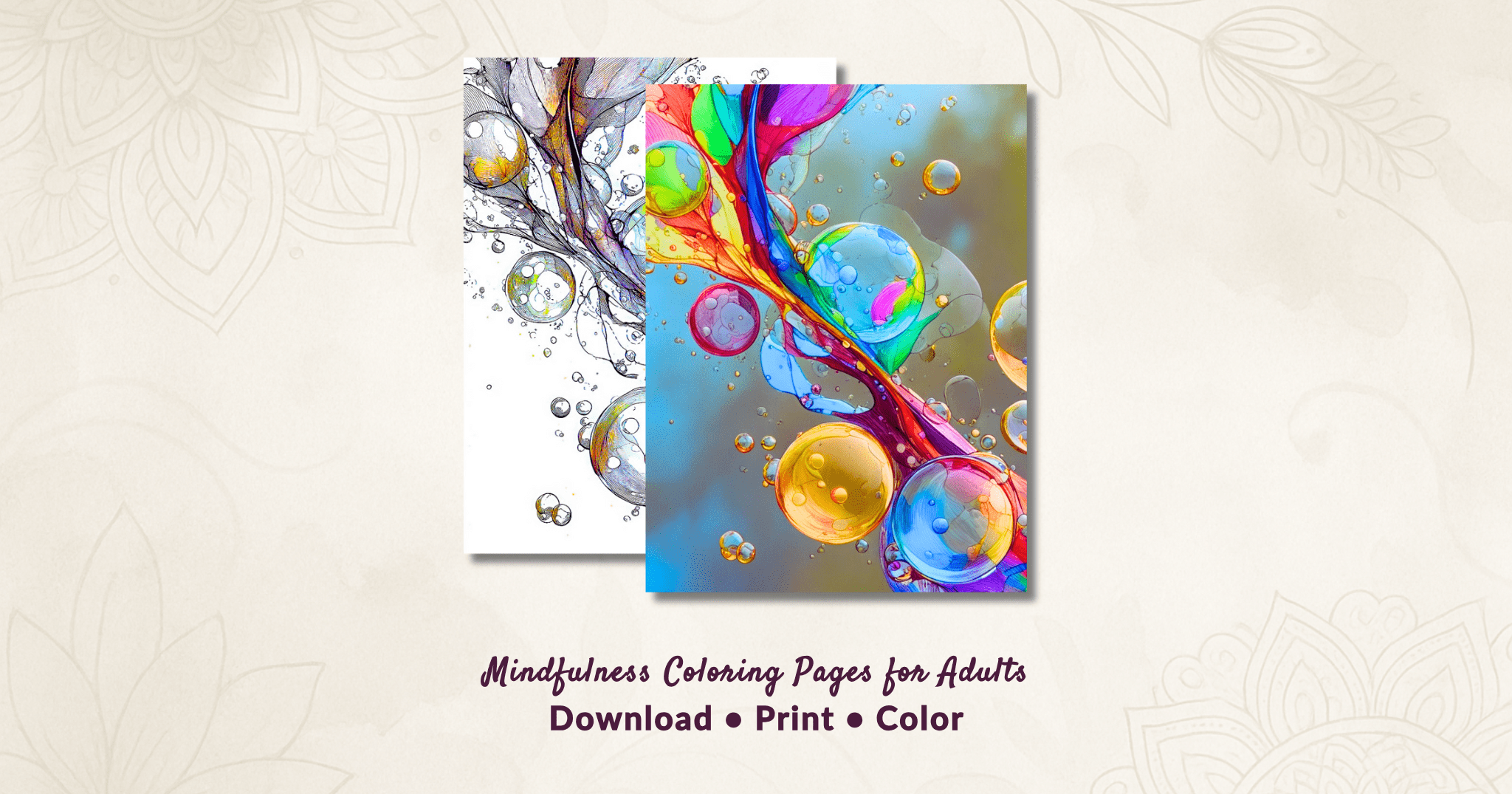 🧘‍♀️ Mindfulness Coloring Pages for Adults: Relax, Unwind & Find Your Calm