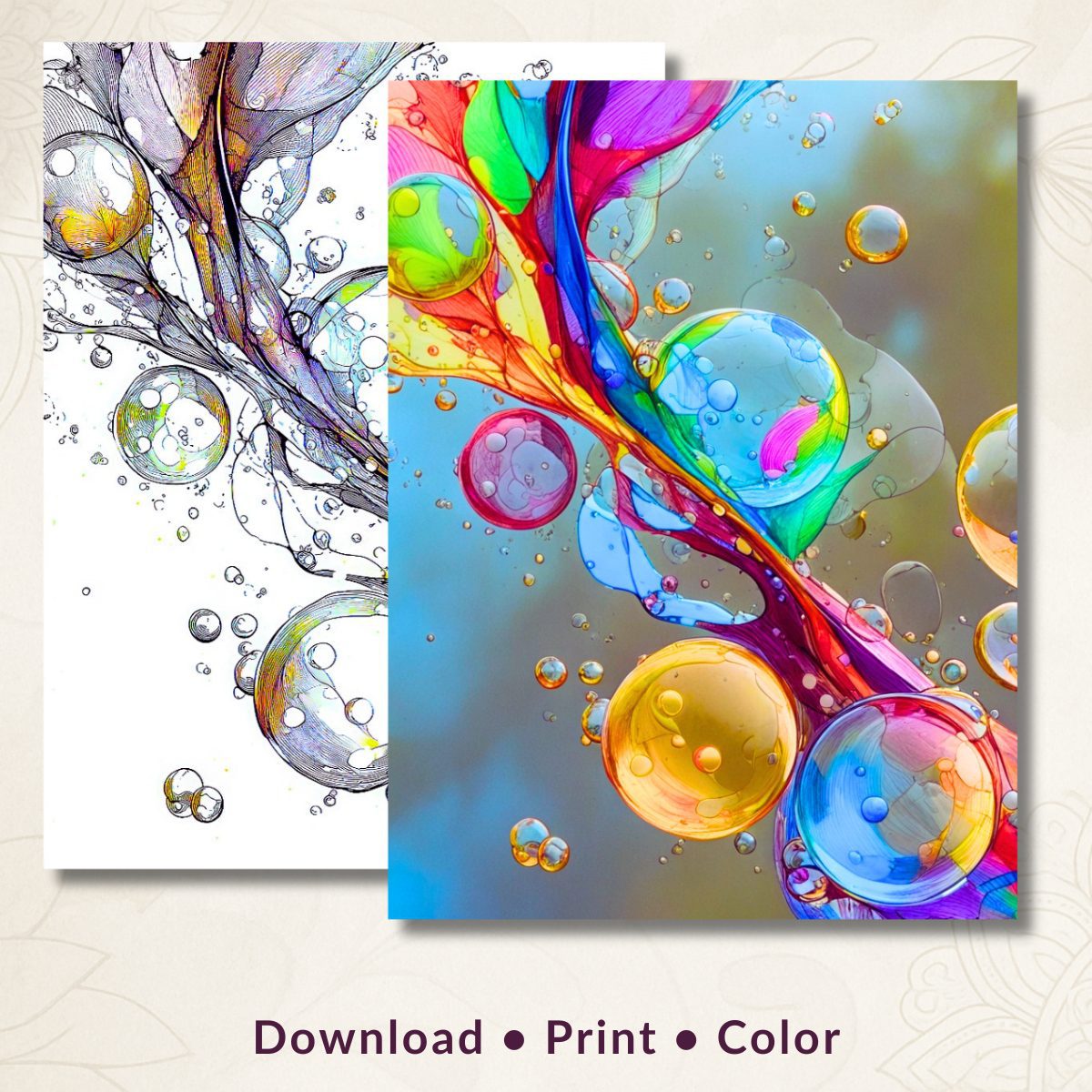Color Me a Mood – A Mindfulness Coloring Pages for Adults