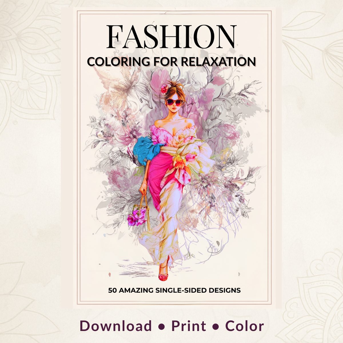 fashion coloring pages