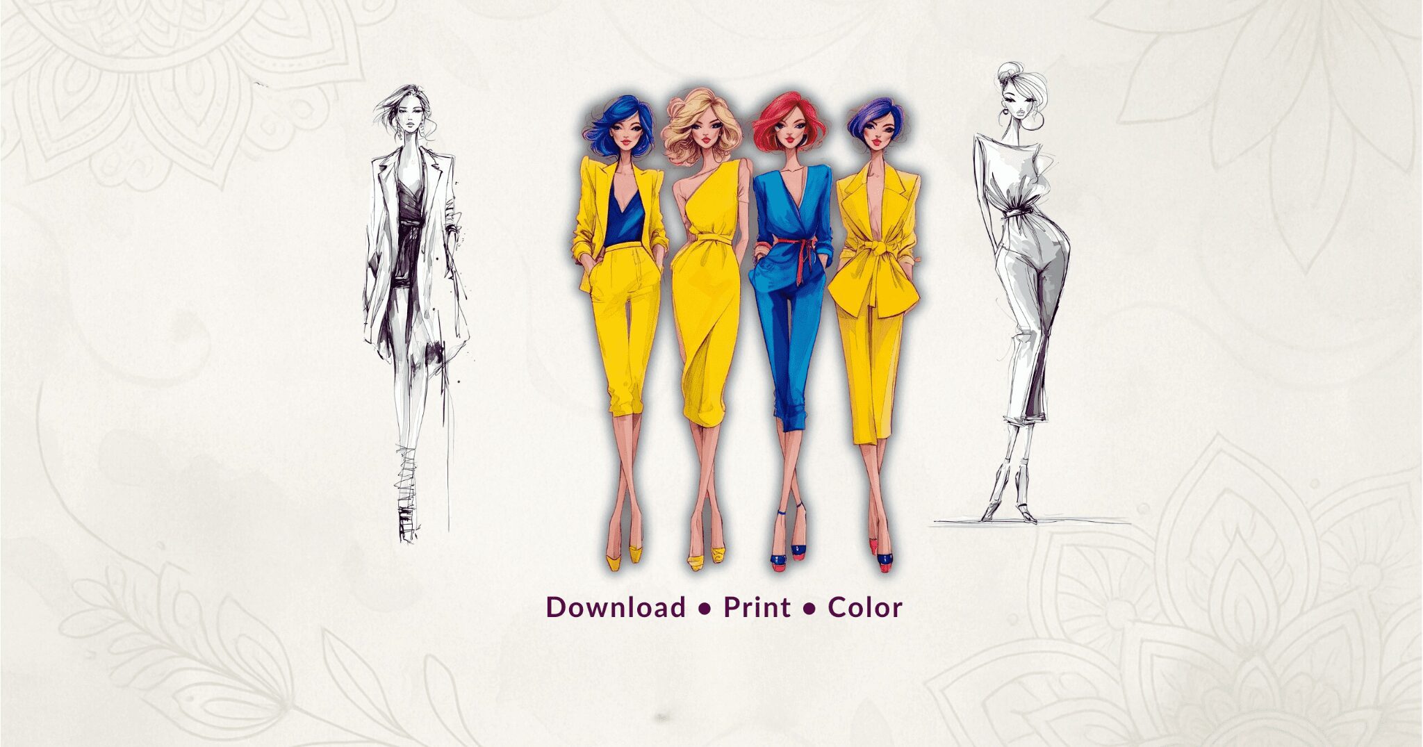 fashion set of 8