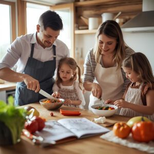 cooking together