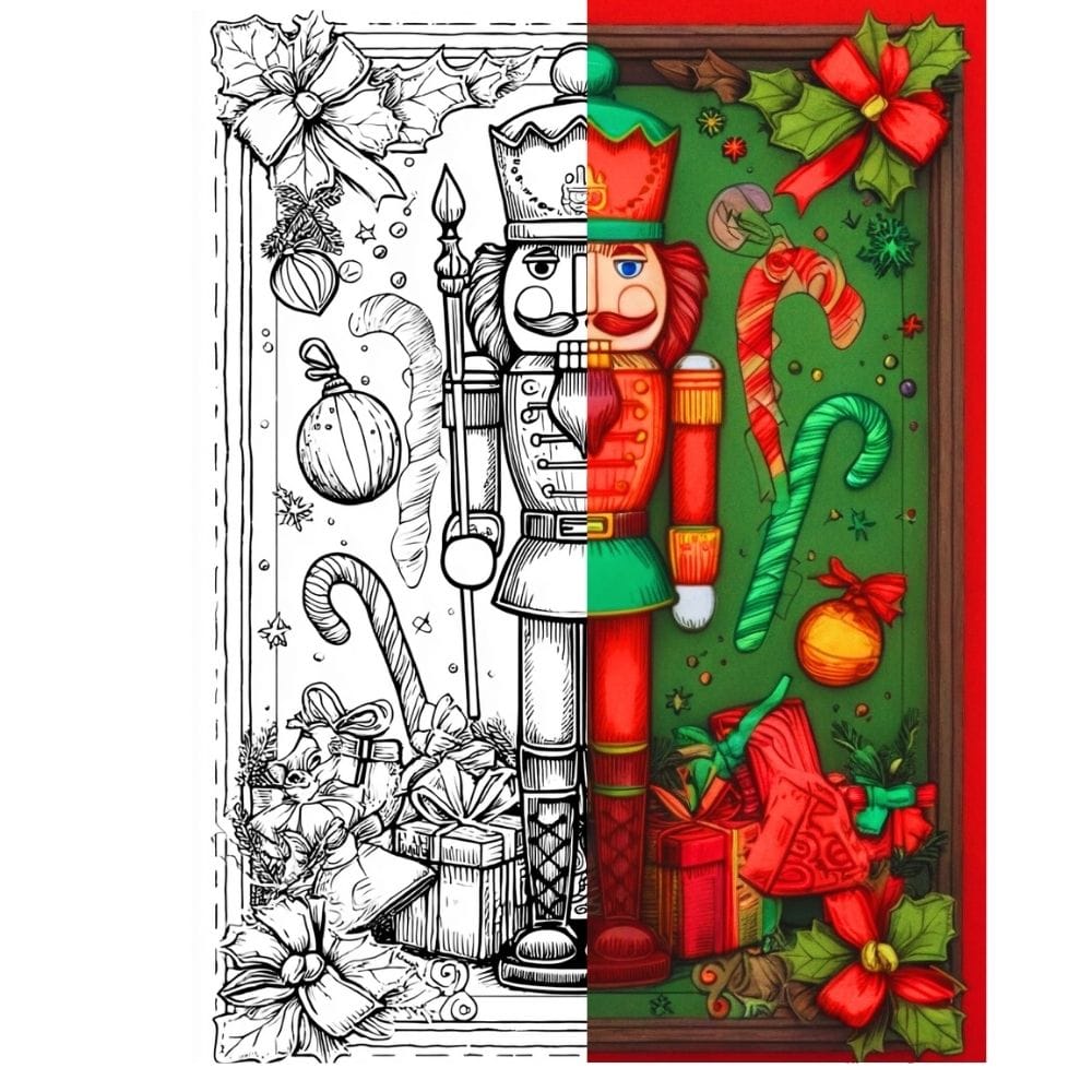 Adult Christmas coloring pages