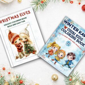 Winter Holidays Coloring Bundle for Kids