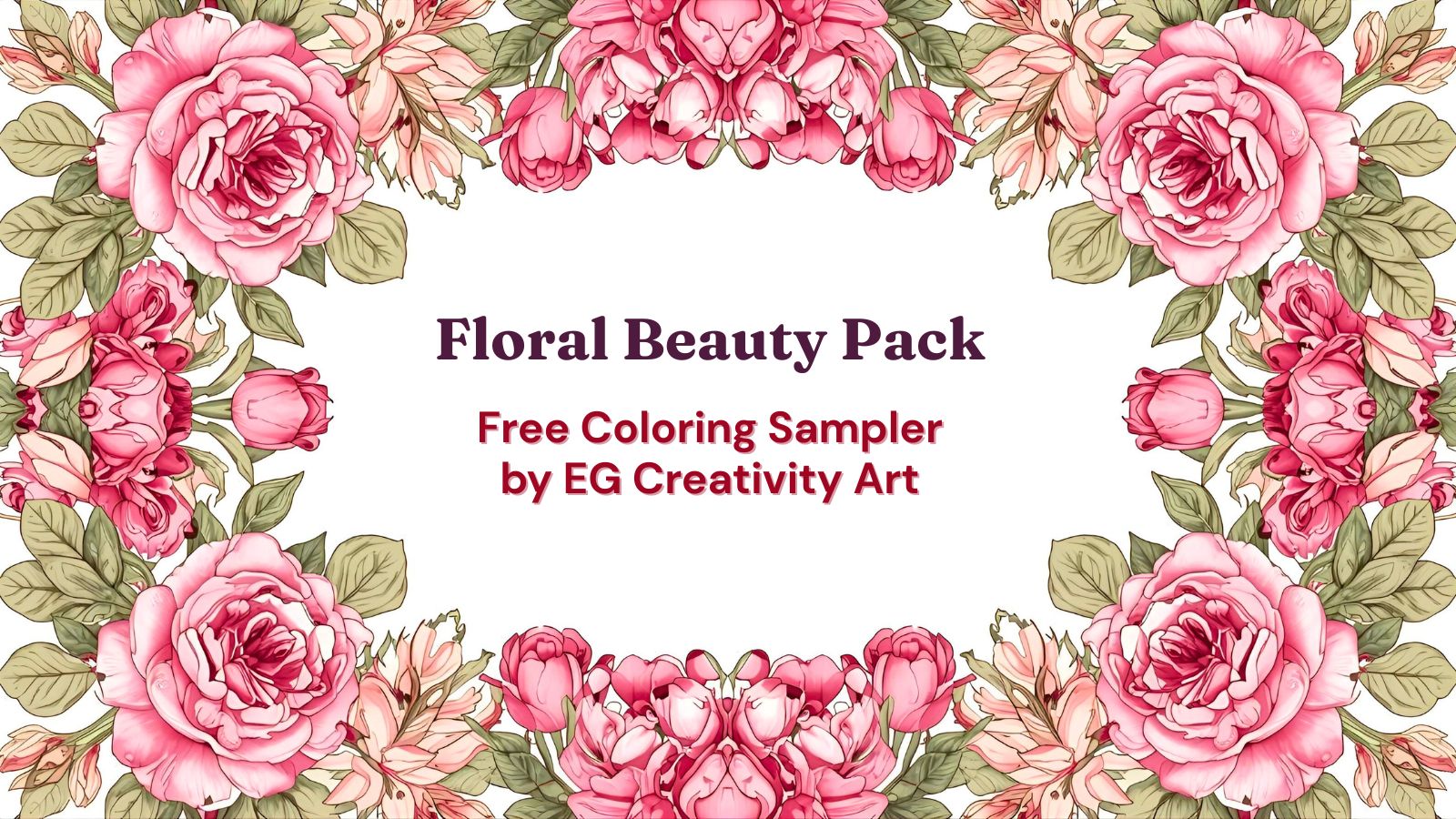 Free Floral Coloring Pages – 5-Page Printable Pack