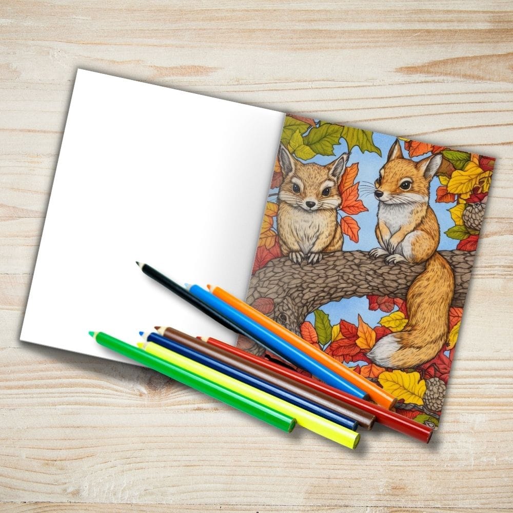 autumn coloring sheets