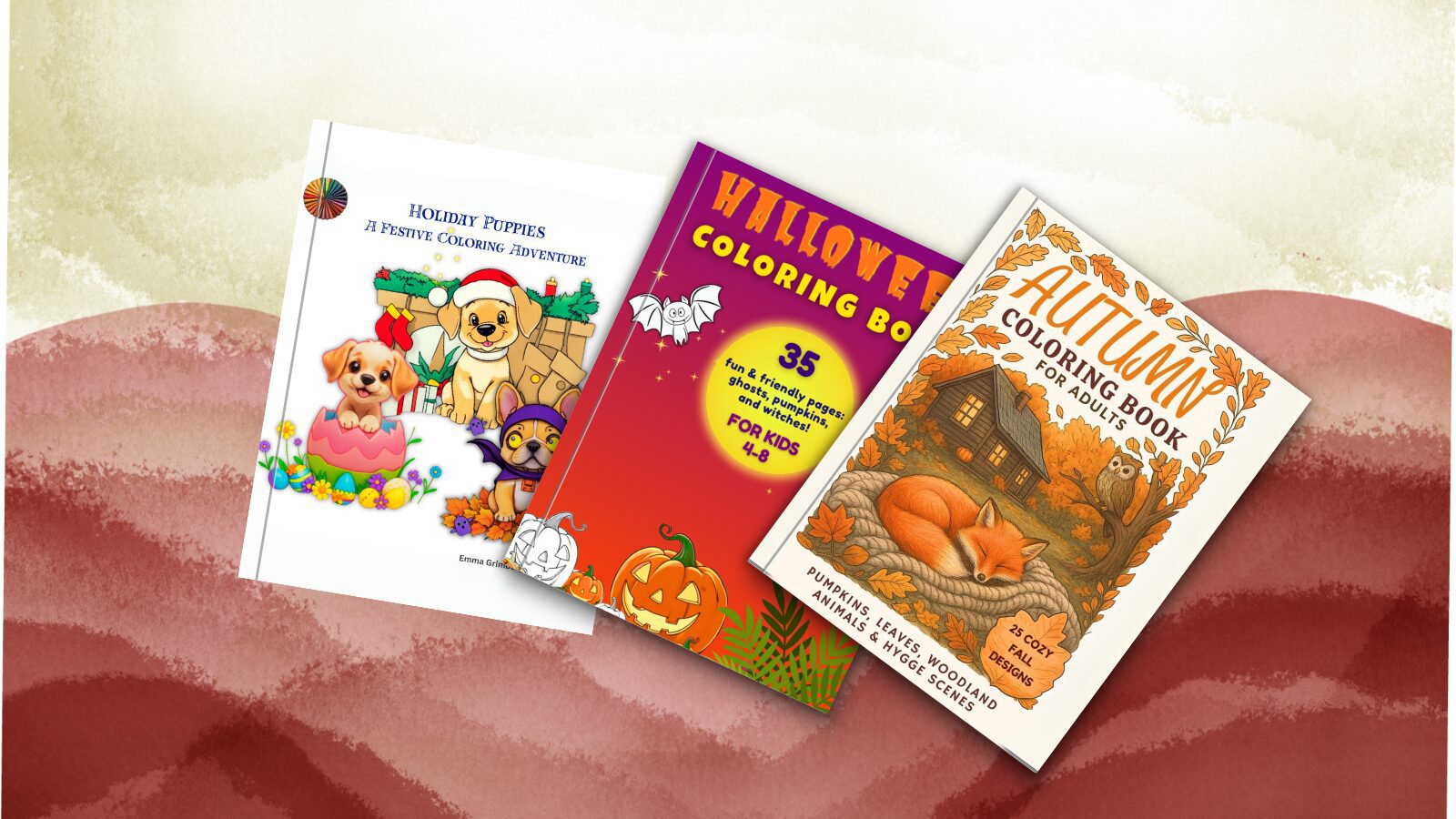 Fall Coloring Pages Bundle – Autumn Coloring Pages for Kids & Adults