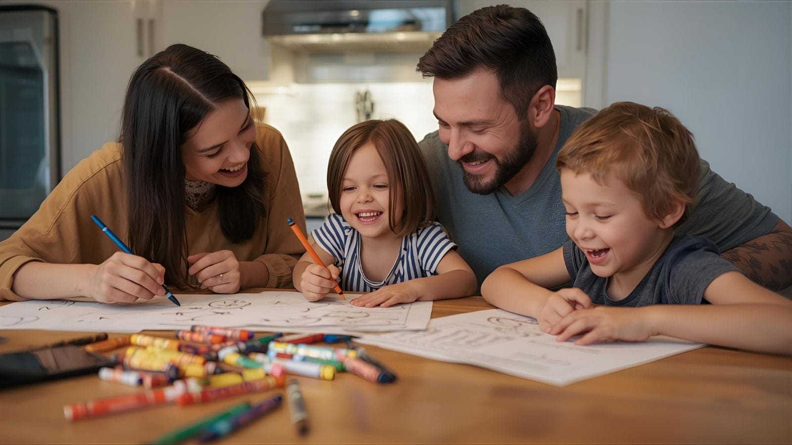 family coloring night