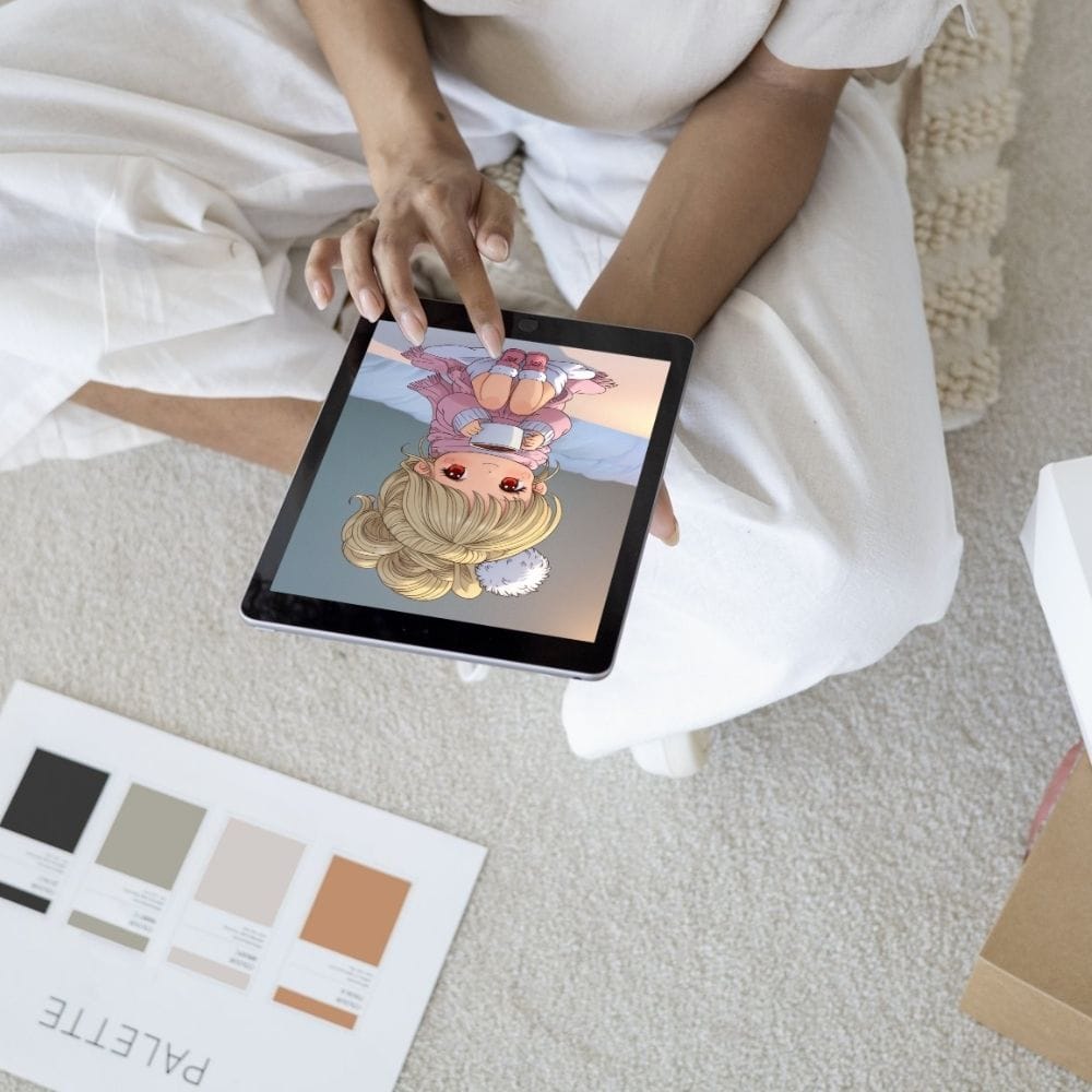 digital Winter Kawaii Coloring Pages