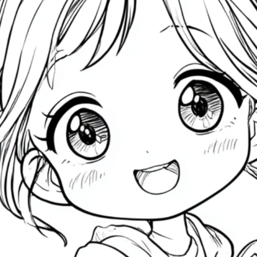 close-up Winter Kawaii Coloring Pages