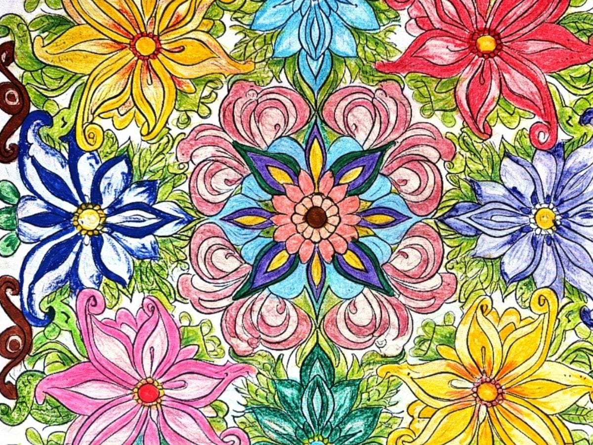 therapeutic art coloring pages