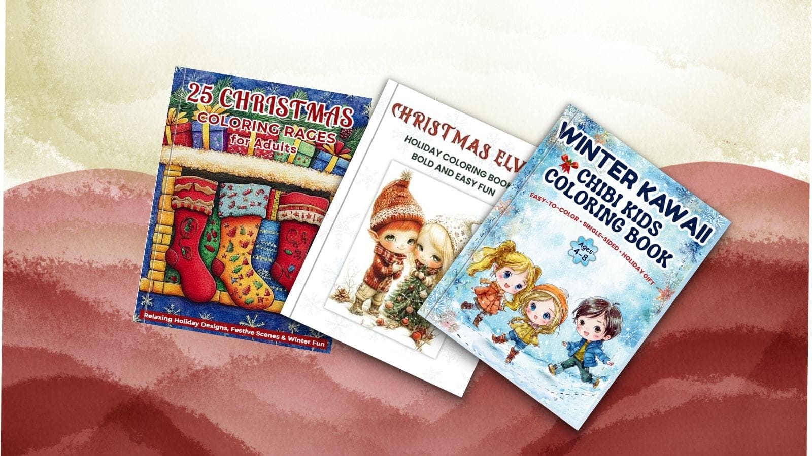 Winter Holidays Coloring Pages Bundle – Festive Coloring Pages for Kids and Adults