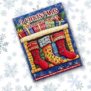 Christmas Coloring Sheets Sampler - 9 festive Christmas coloring pages