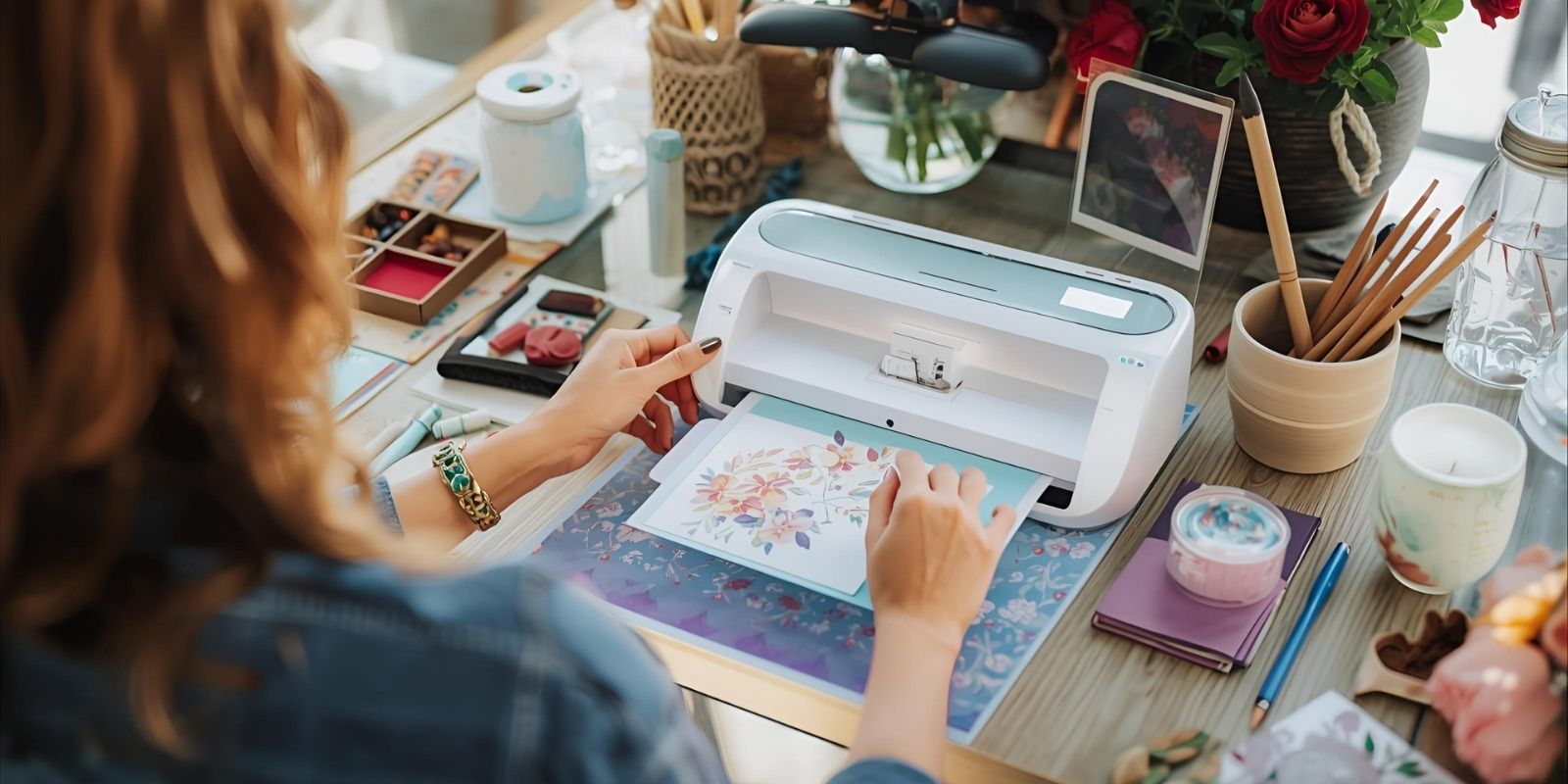 Printing greeting cards at home using a color printer and cardstock