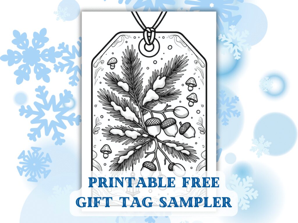 Free Winter Gift Tag