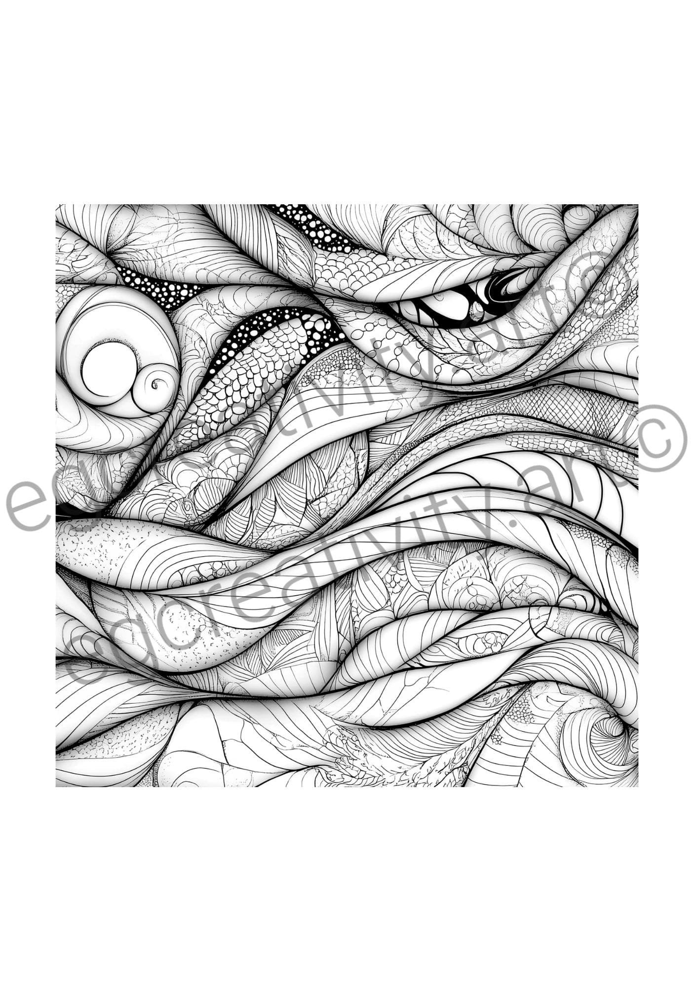 Relaxing coloring patterns for adults with detailed geometric designs to reduce stress and encourage creativity.