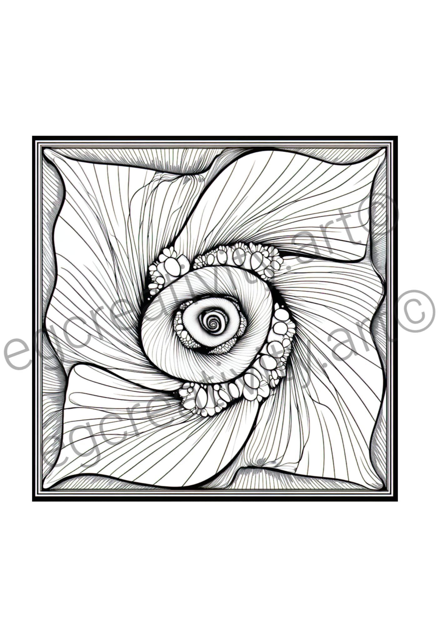 Relaxing mandala coloring pages for adults designed for mindful coloring