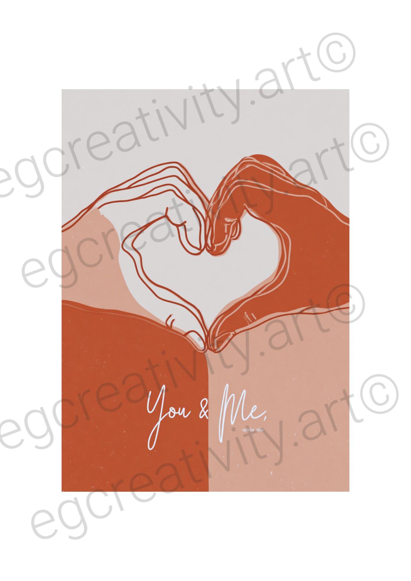 rintable floral greeting card for Valentine, blank inside for personal message