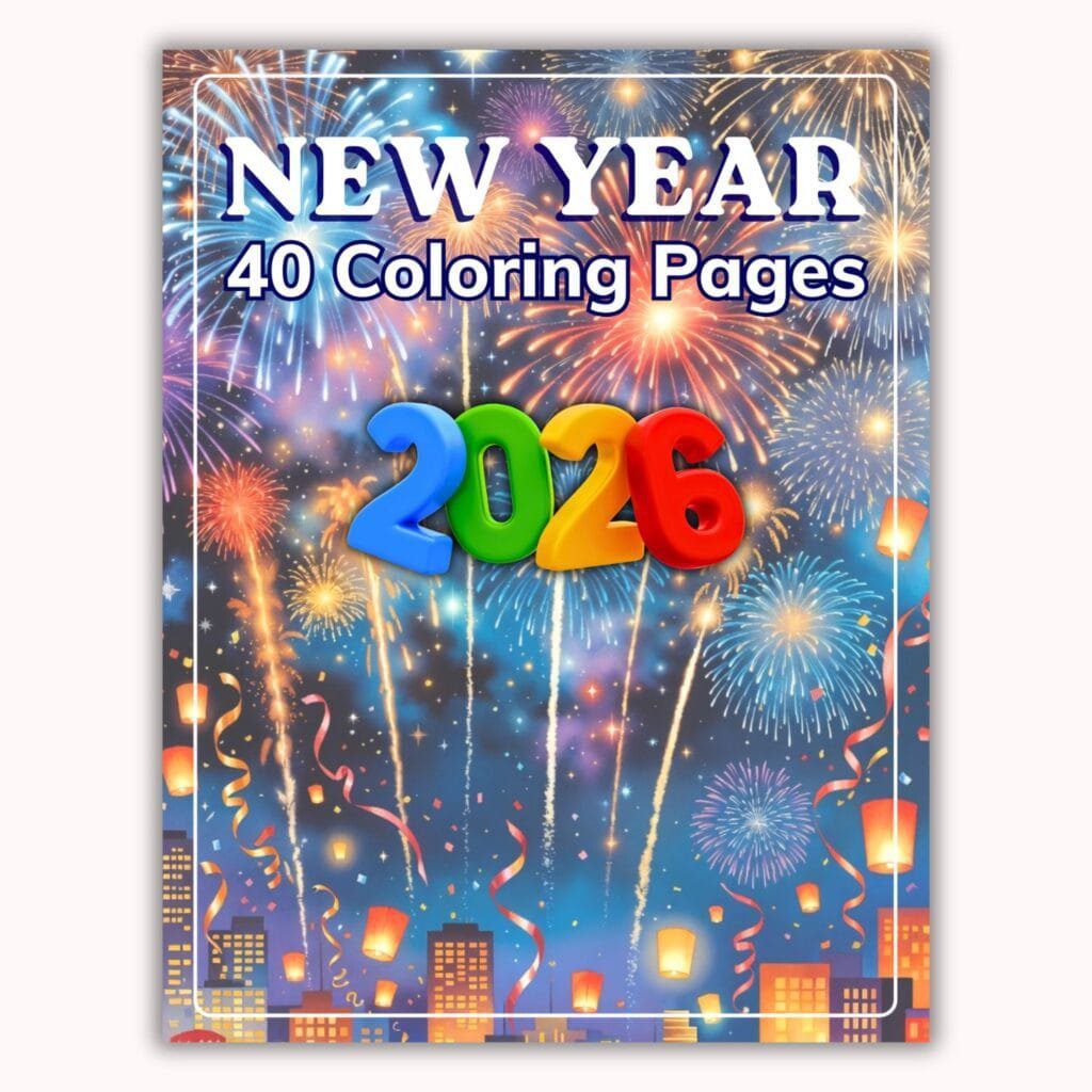 40 New Year 2026 Coloring Pages – Fresh Start, Calm Mind