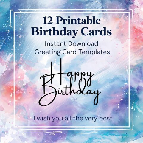 12 Birthday Cards – Screen-Free DIY Gift with Heart