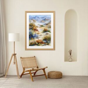minimalist desert wall art
