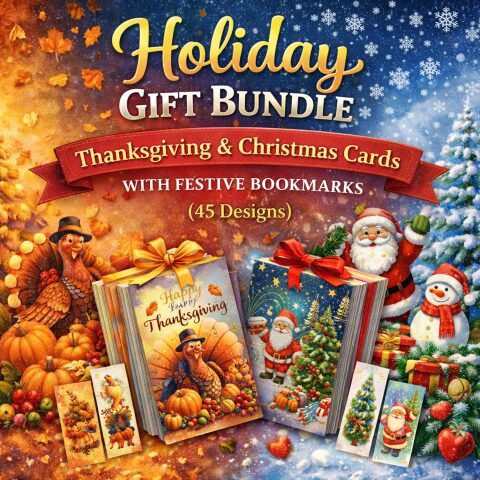 Holiday Card Bundle – Screen-Free Festive Gifting and Calm