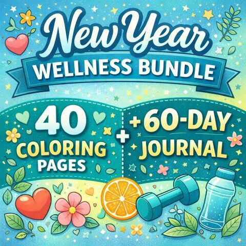 New Year Wellness Bundle – Color, Journal and Reset Your Mind