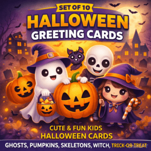 Halloween greeting cards