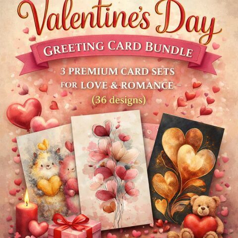 Valentine Card Bundle – 3 Sets for Screen-Free Loving