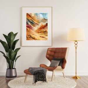 Red Canyon Passage – desert canyon wall art Wall Art Print | Boho Canyon Printable Decor