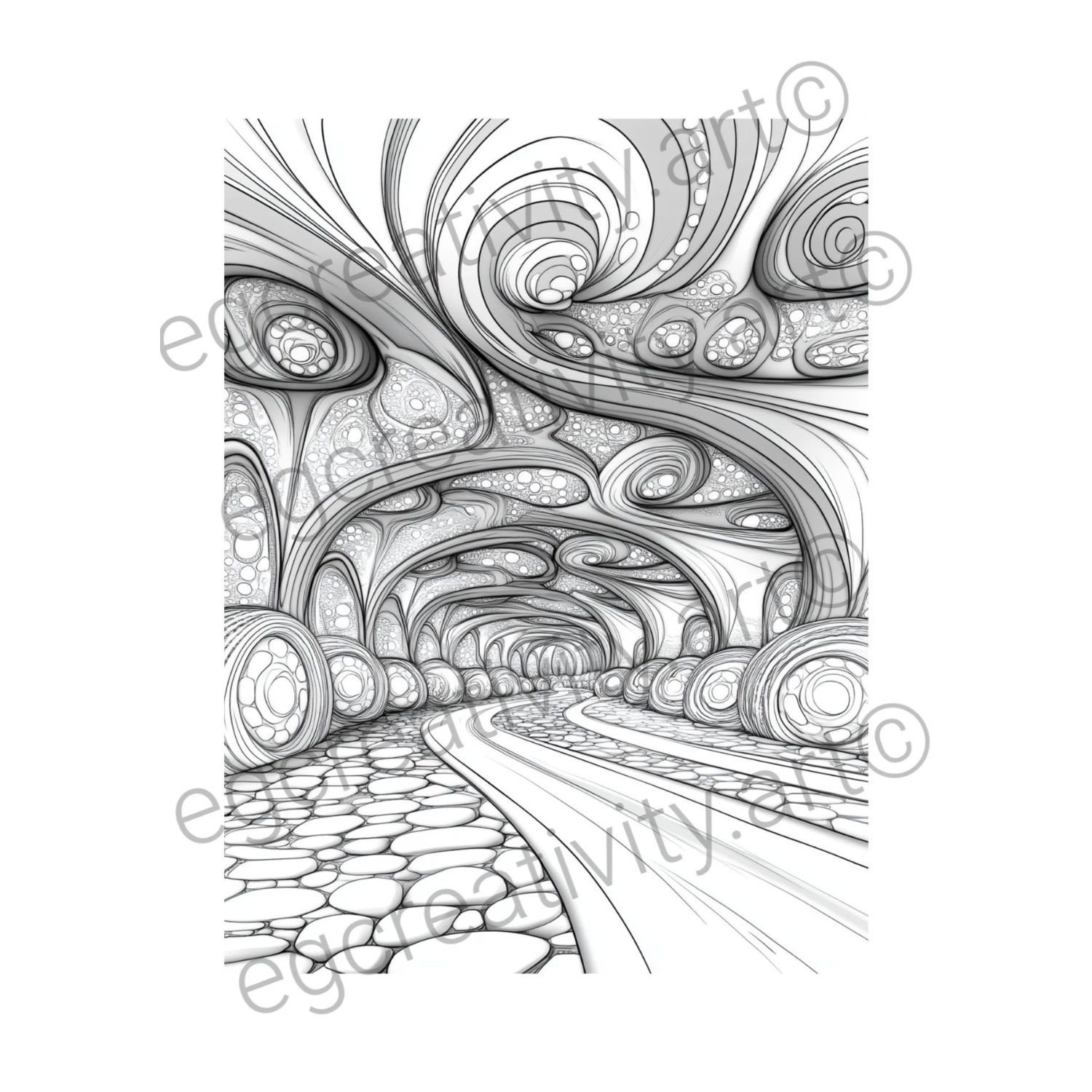 35 Candy Fantasy Coloring Pages – Whimsical Stress Relief PDF sampler (2)