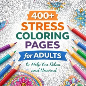 stress coloring pages for adults