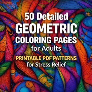 50 Geometric Coloring Pages – Focus and Mindfulness