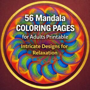 56 Mandala Coloring Pages for Adults Printable