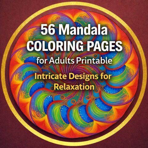 56 Mandala Coloring Pages – Unwind and Find Your Calm